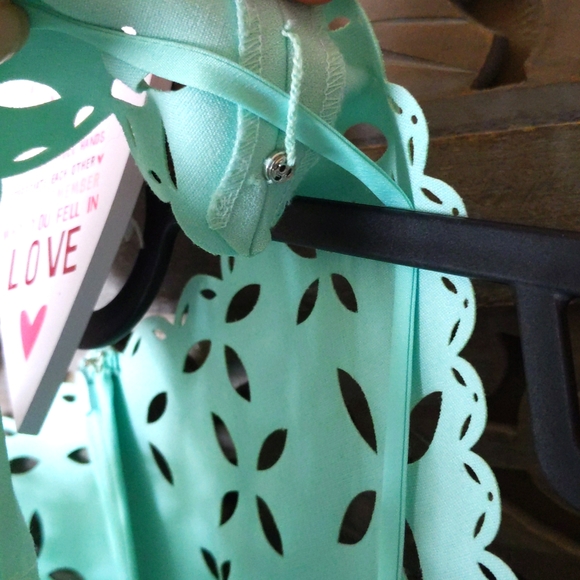 Teal Cut-Out Dress 👗 2 Piece - Picture 6 of 7